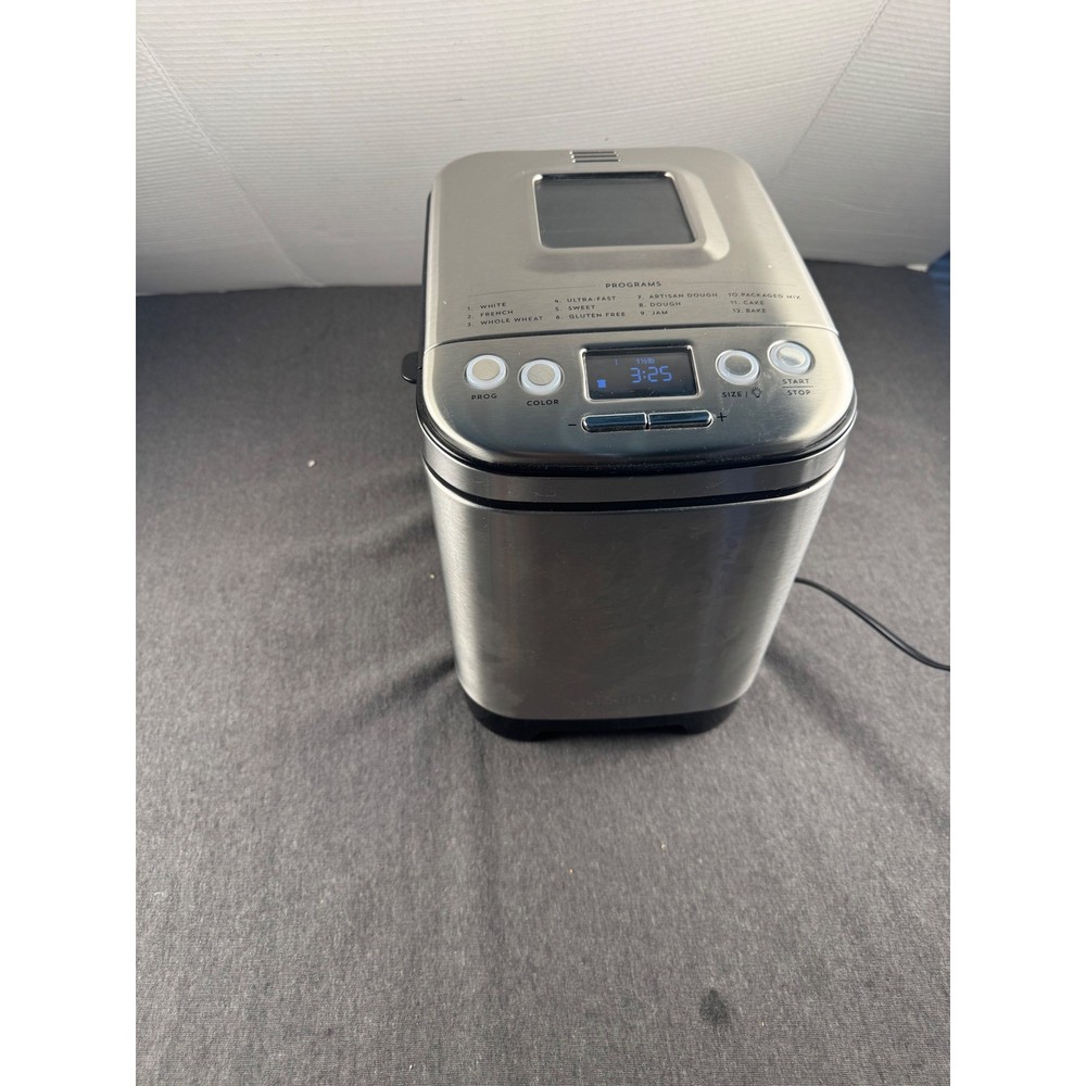 Cuisinart Compact Automatic Bread Maker Stainless Steel 12 Programs cbk-110