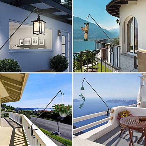 2 Pack Heavy Duty Deck Hook, 31 Inch Extended Adjustable, 360° Rotatable 2PCS