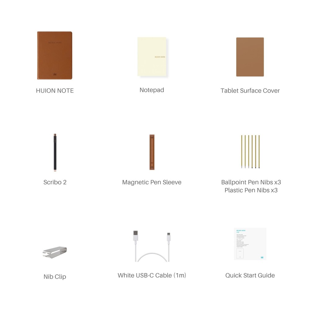 Note 2-in-1 Digital Notebook Drawing Tablet With Battery-free Pen, Bluetooth ...