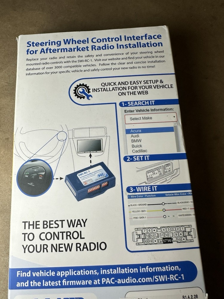 PAC SWI-RC1 Steering Wheel Control Interface