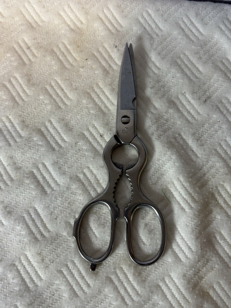 Brushed Stainless Kitchen Shears Pull Apart Made In Italy