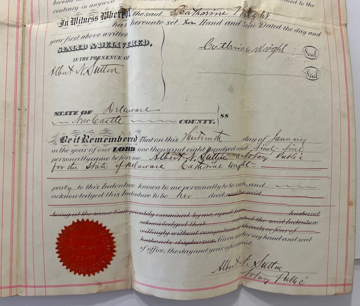 Antique 1865 Deed, 1899 Deed & Mortgage, and 1906 Mortgage Documents - Delaware