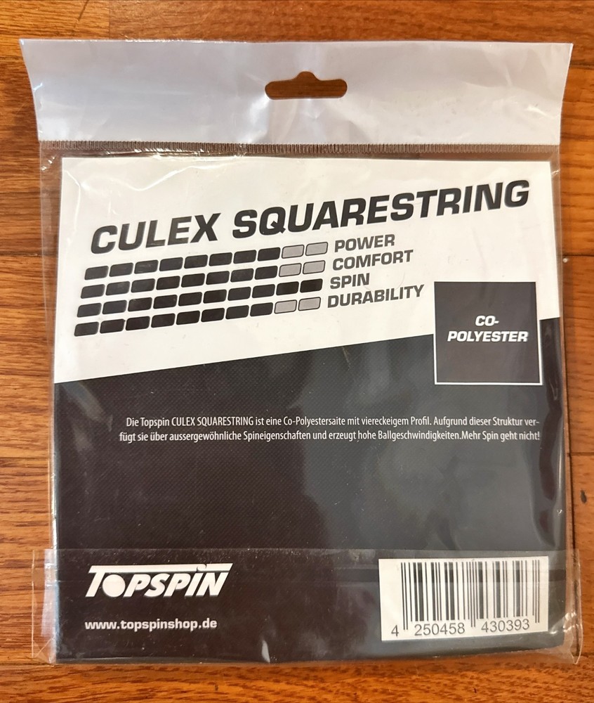 Topspin Culex Squarestring Tennis String - 1.27mm