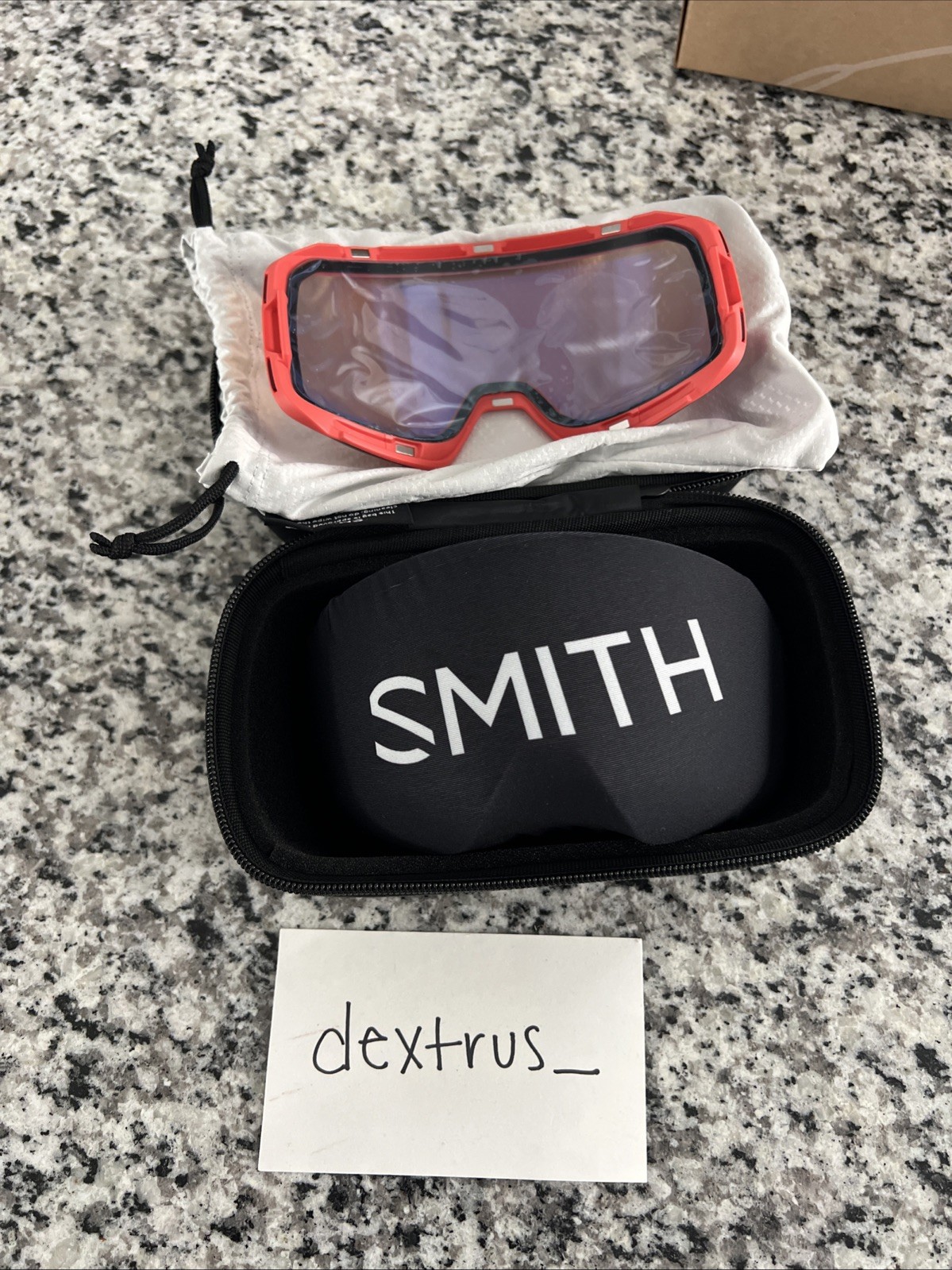NEW SMITH 4D MAG S Goggles-Poppy-Chromapop Sun Black+Bonus Lens