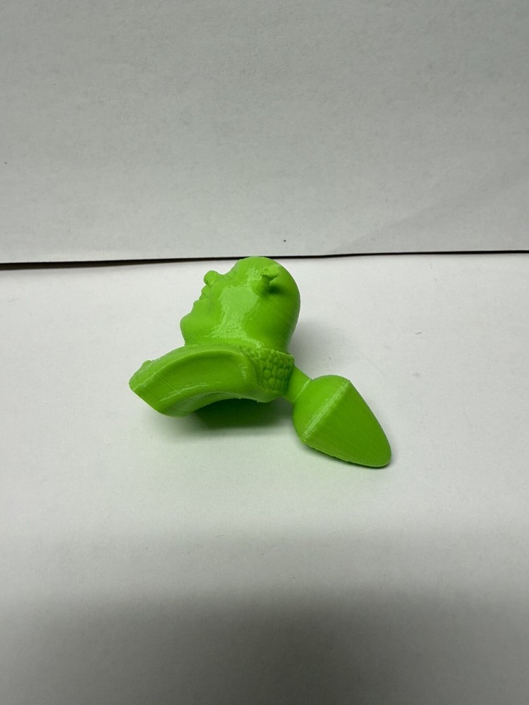 3D Printed Shrek Buttplug - Gag Gift Plastic