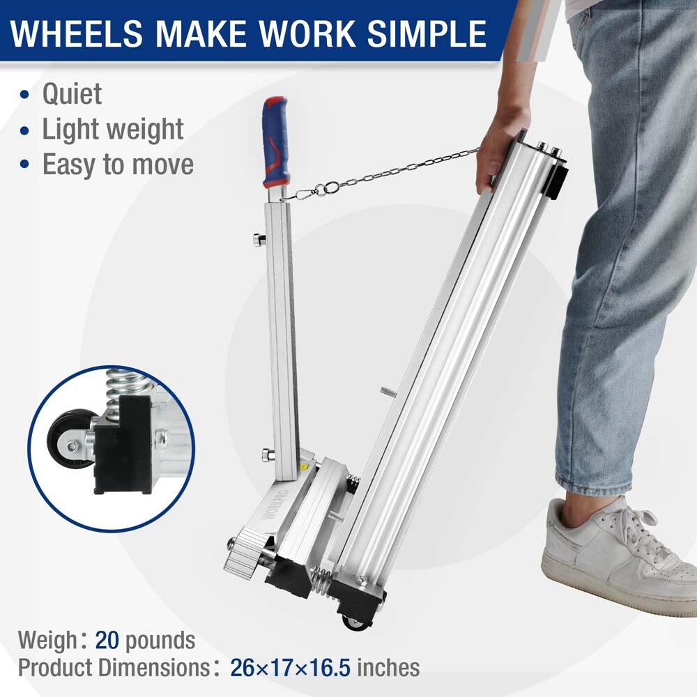 WORKPRO 13" Flooring Cutter/Laminate Flooring Installation Tools Knee Pad Spacer