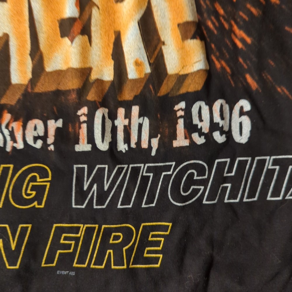 KISS alive worldwide 96 97 MISPRINT Concert Tour T-shirt Wichita