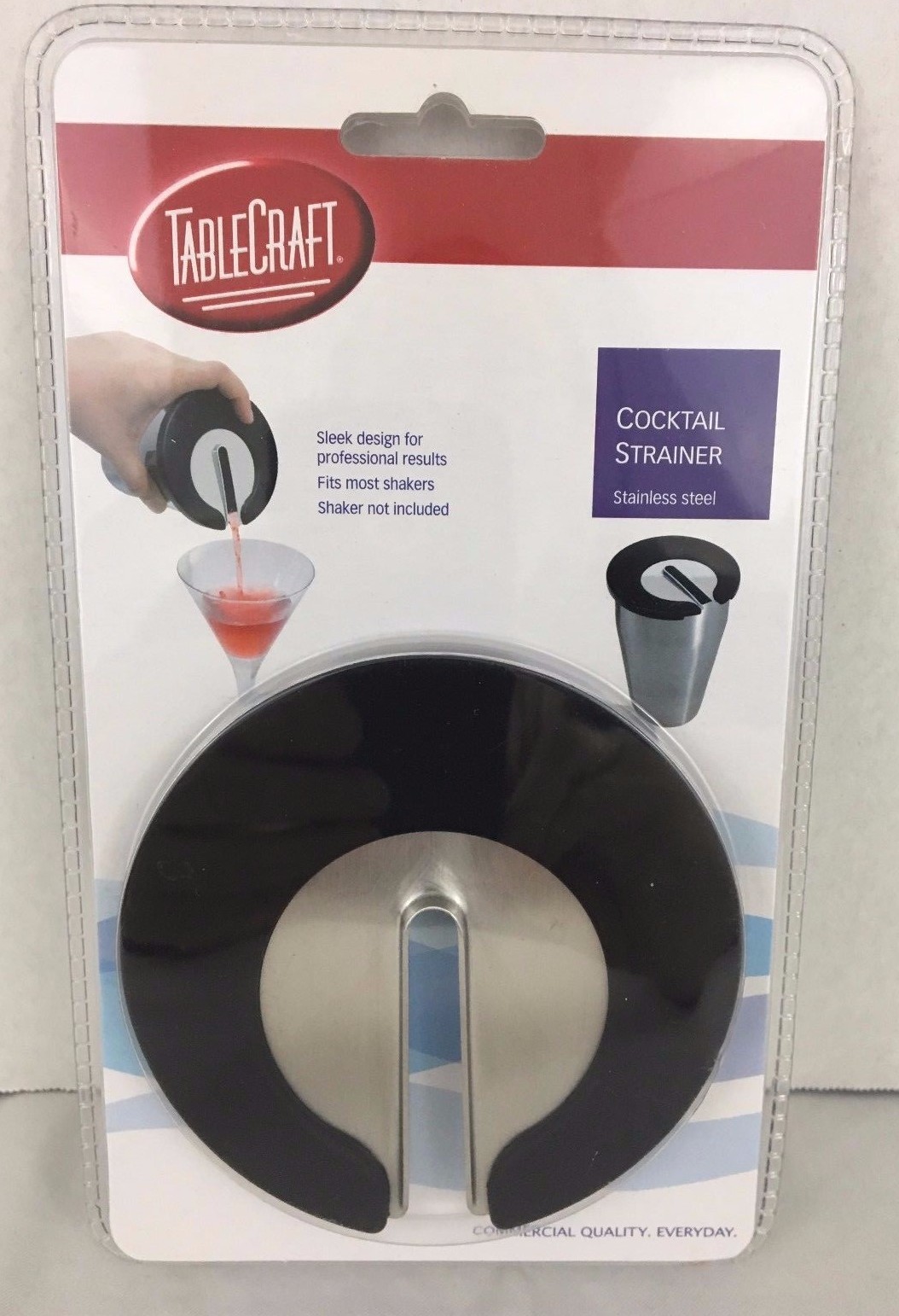 TableCraft Slotted Cocktail Strainer Stainless Steel Commercial Quality H411 NEW