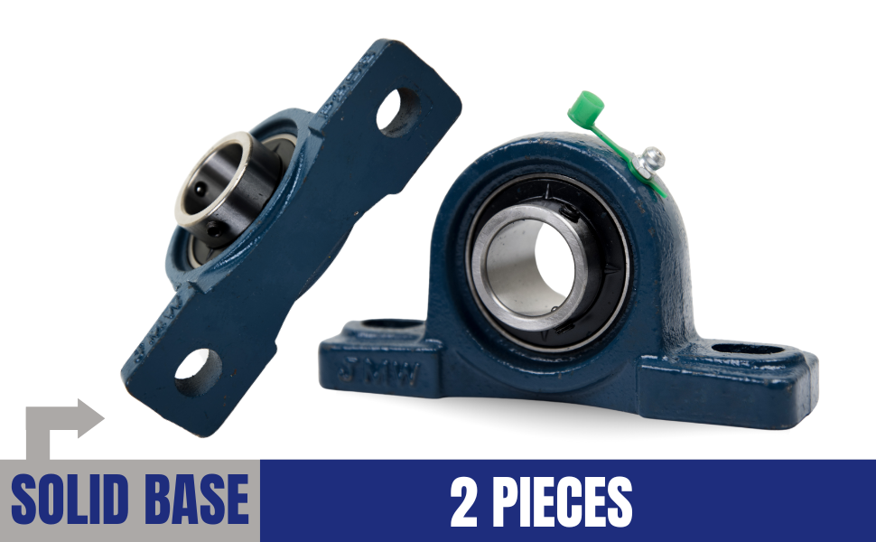 UCP202-10 Pillow Block Bearing 5/8" Bore 2 Bolt Solid Base (2 Pieces)