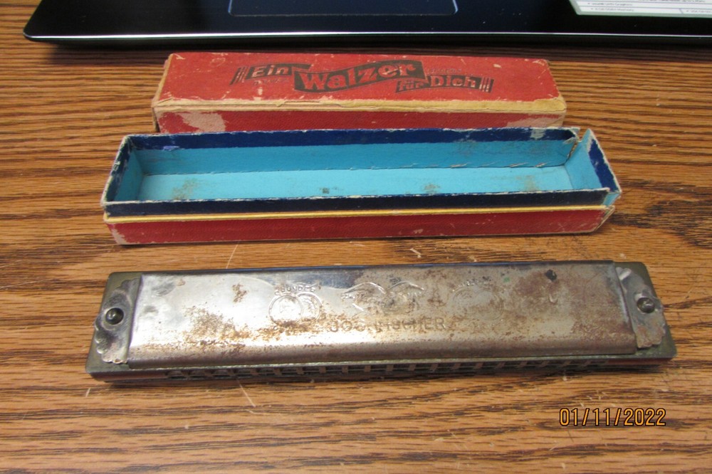 vintage harmonica in c  jos fischer  schultz mark