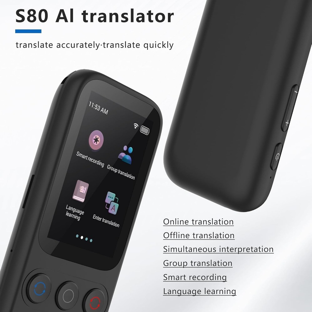 Instant Offline Language Translator: 138 Languages, User-Friendly Touch Screen