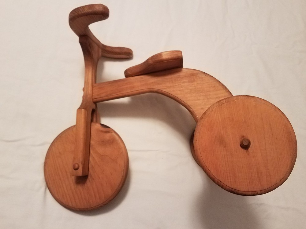 Vintage wooden tricycle
