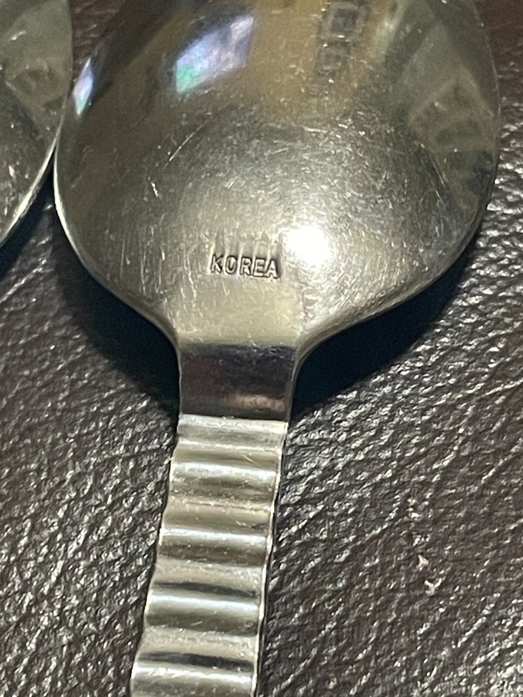 4 Libbey LYF5 Korea Discontinued pattern Teaspoons 6 1/4"