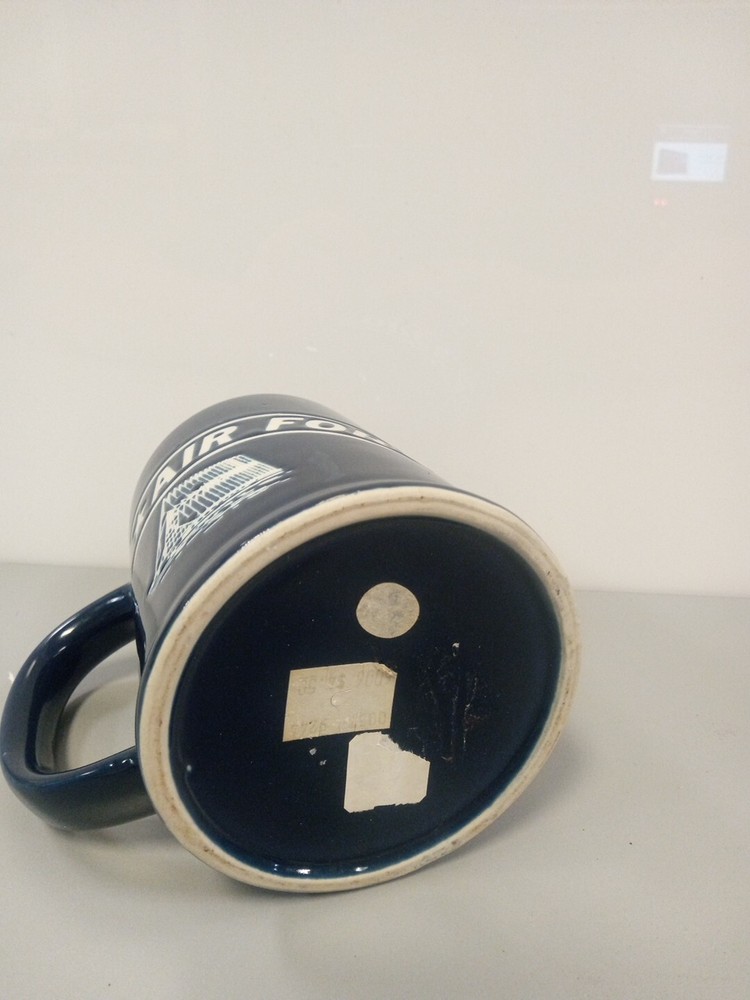 USAF Academy Blue & White Stein Mug