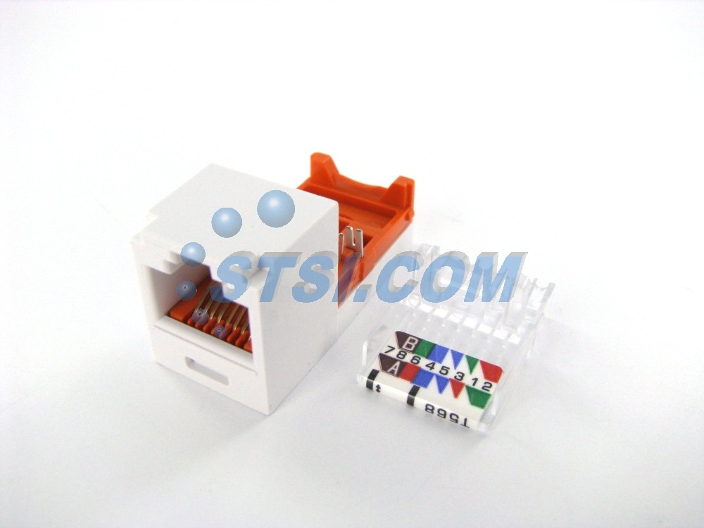 Panduit CJ588WHY Cat5/Cat5e Mini-Com Jack White ~STSI