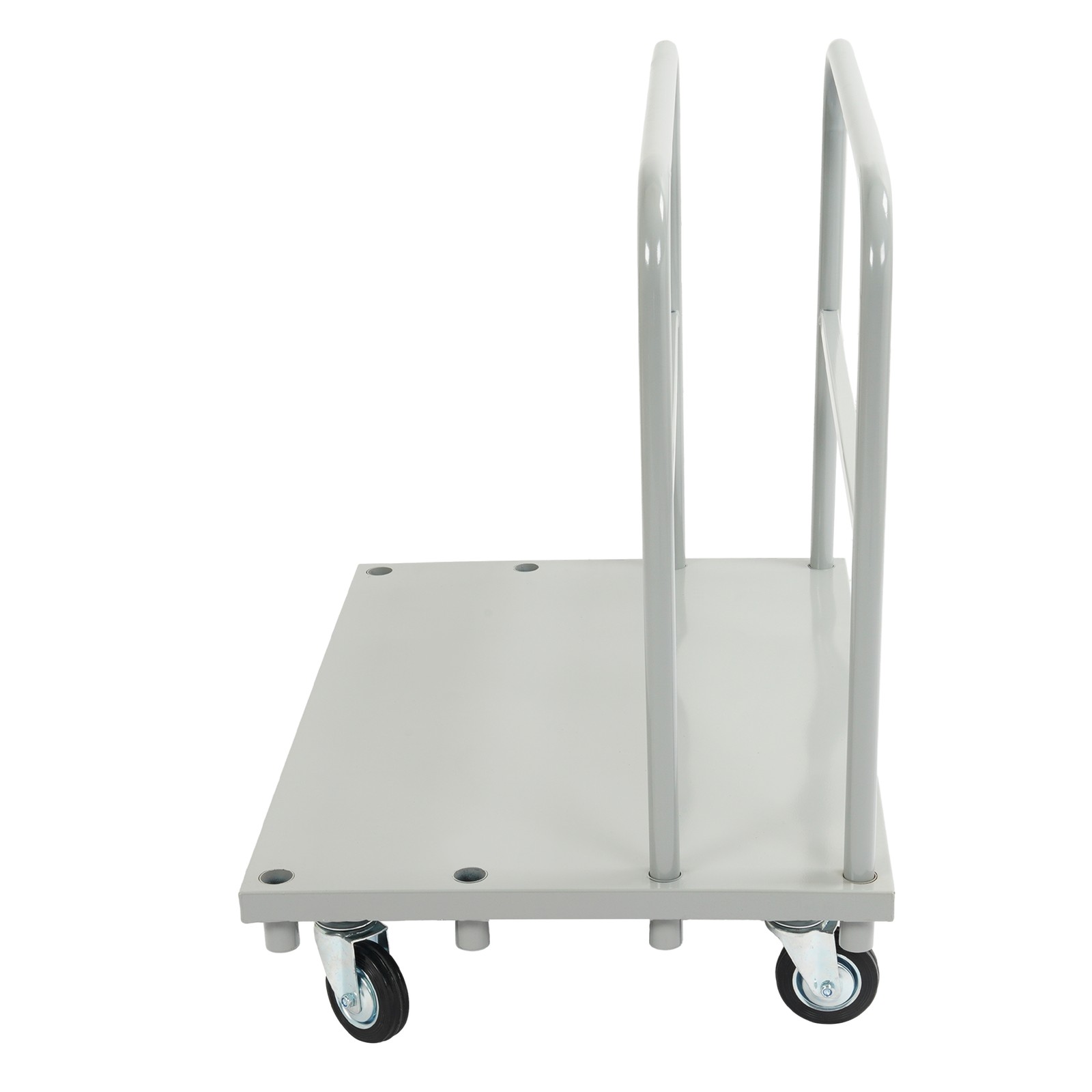 2-in-1 Platform Truck Cart Steel Panel Flatbed Dolly Cart 2000lbs with 4 Casters