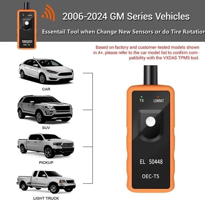 GM TPMS Relearn Tool Sensor Reset Activation Programming for Chevy Vehicles Up*