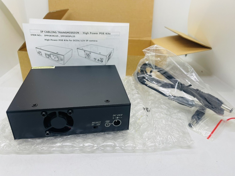 Speco Technologies IPPOESPL25 POE Splitter 25W