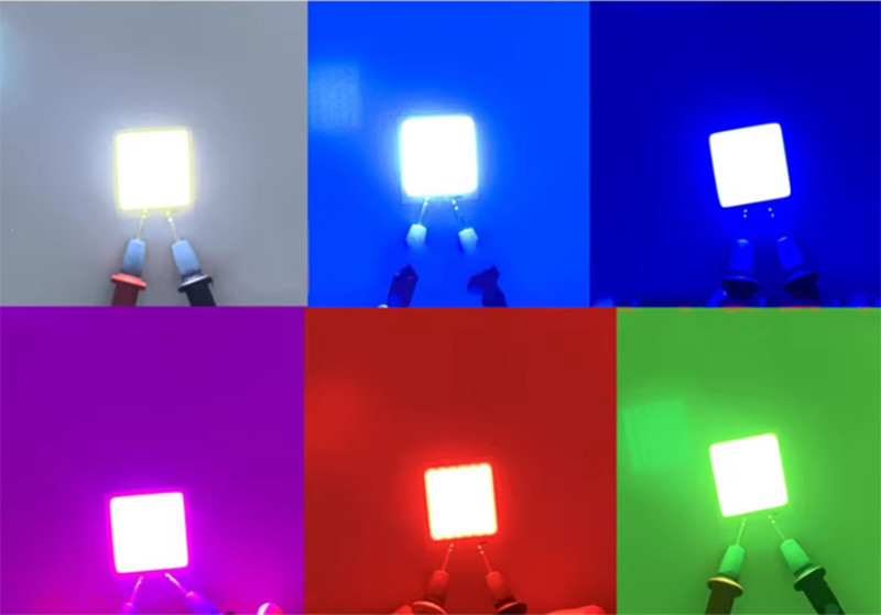 Small Volume 12V Square LED Bead Light Source 5V Luminous Light Board 7-colors
