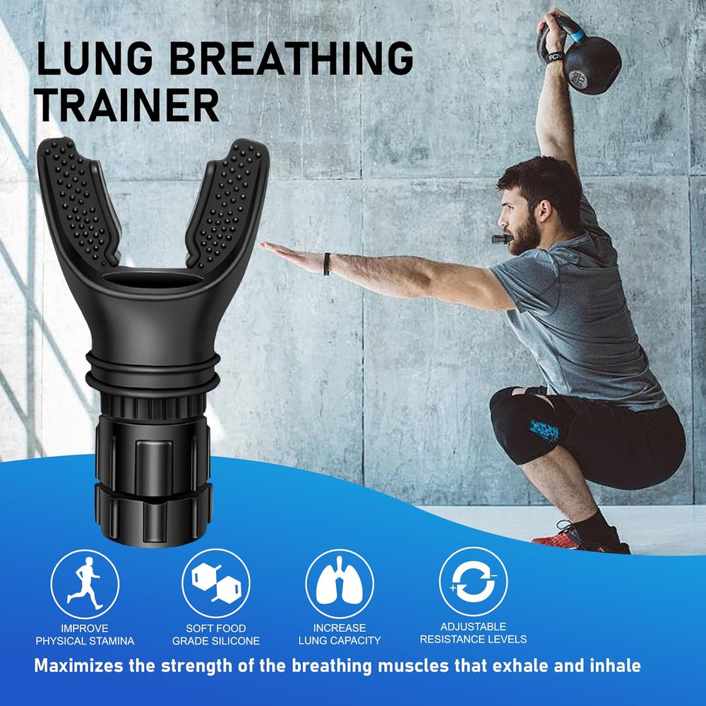 Portable Respiratory Trainer-Exercise Device. Respiratory Muscle Training |Impro