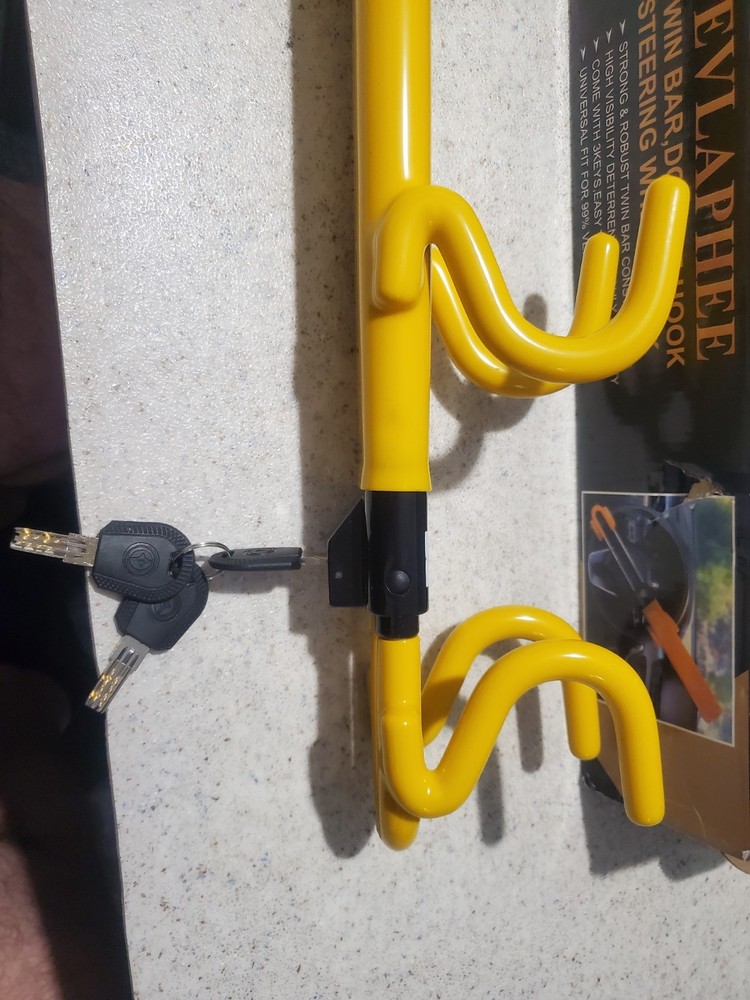 Tevlaphee Steering Wheel Lock Twin Bar