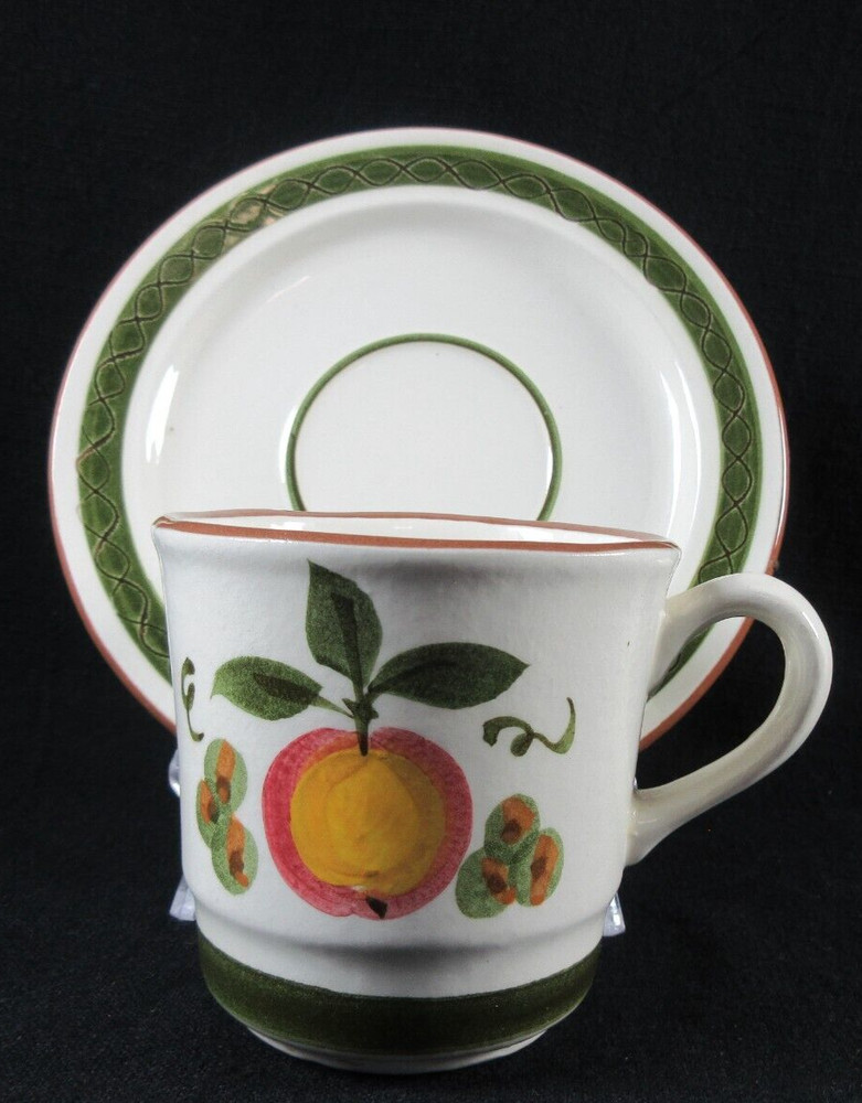 Stangl Apple Delight Cup & Saucer