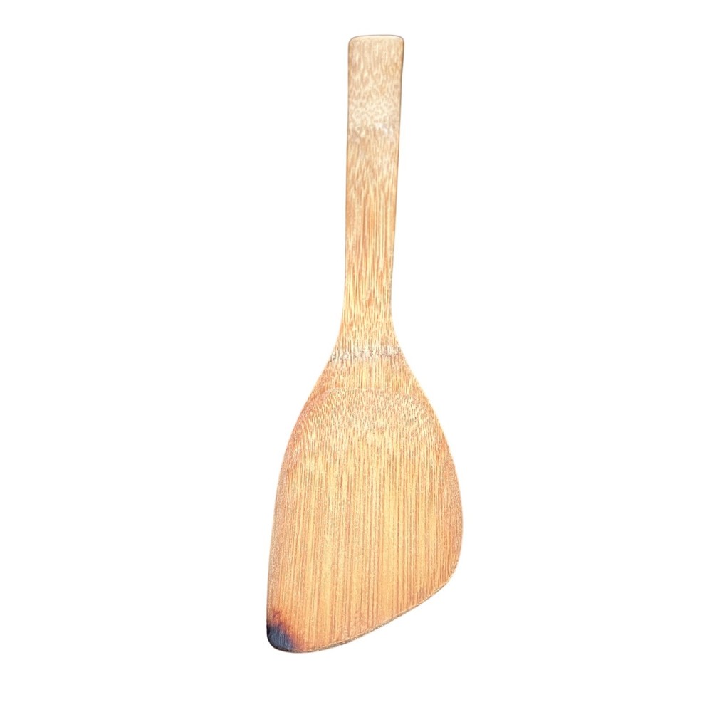 Bamboo Corner Scraper Utensil Set OS Natural Tan Eco Friendly
