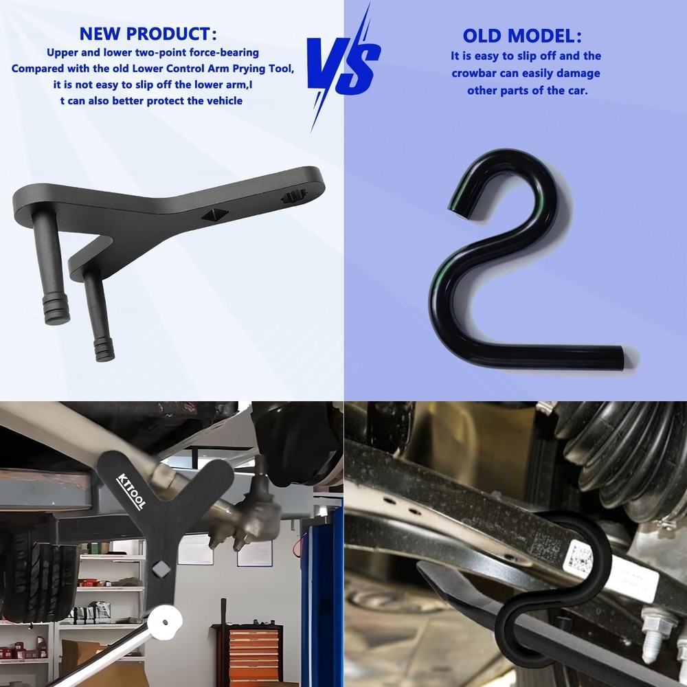 KTTOOL New Lower Control Arm Prying Tool, Suspension Specialty Bushing Tool, ...