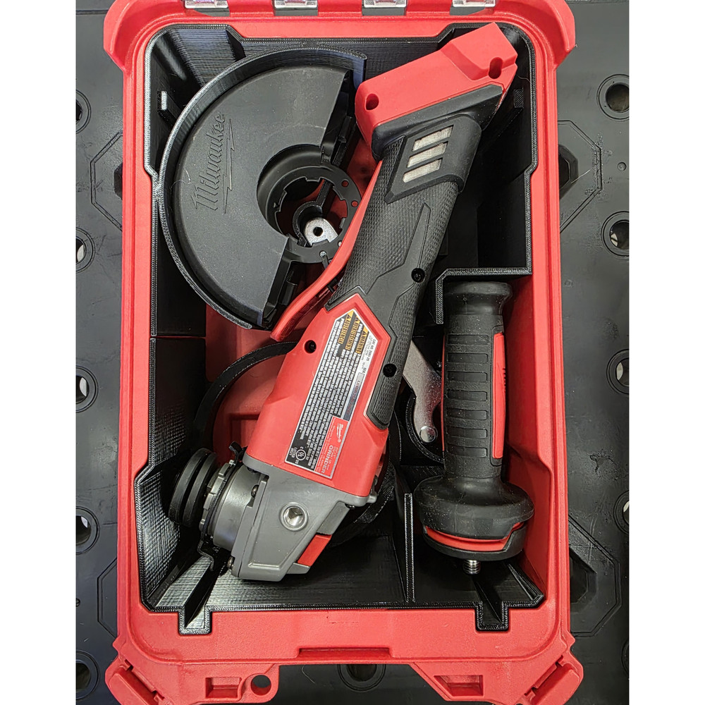 M18 Angle Grinder PACKOUT Insert (48-22-8435) – Grinder + Accessories Storage |