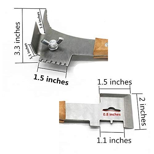 Multipurpose Bee Hive Tool with Wooden Handle Bee Tools for Beekeeping