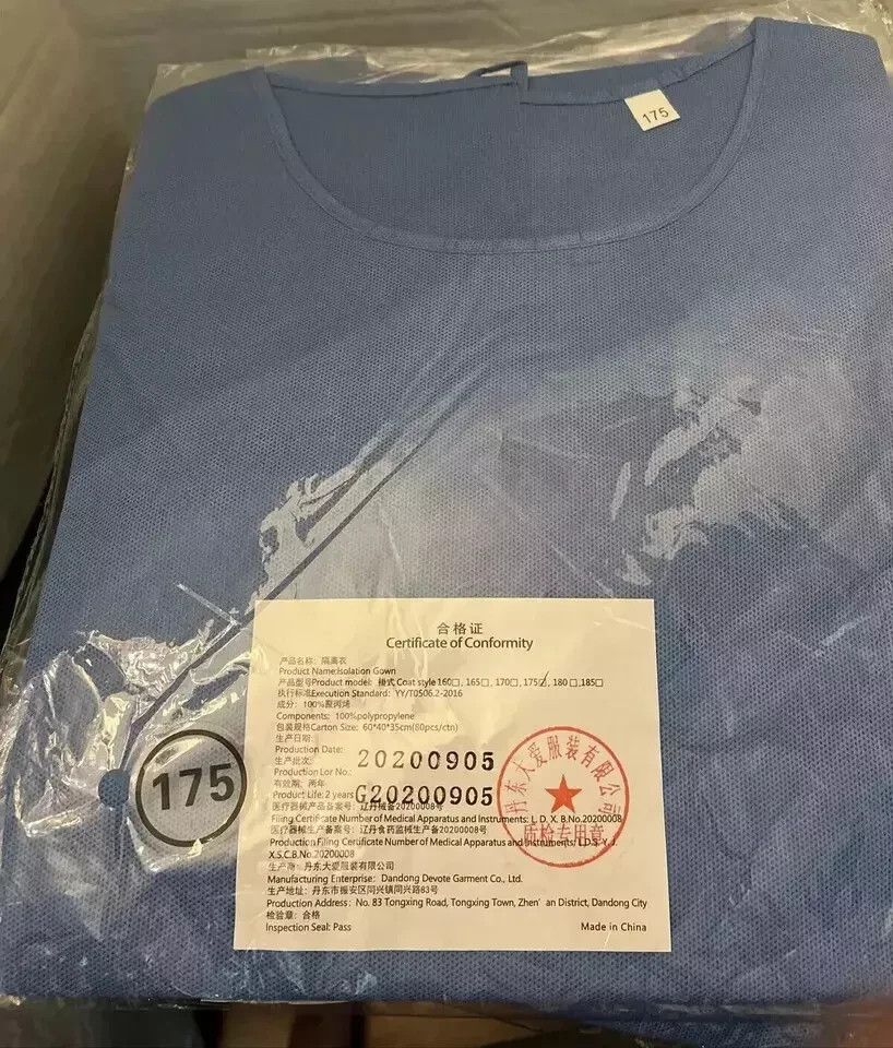 Isolation Gowns Disposable AAMI Level 3 Blue Medical - MEDIUM - 10/20/50/100 PCS