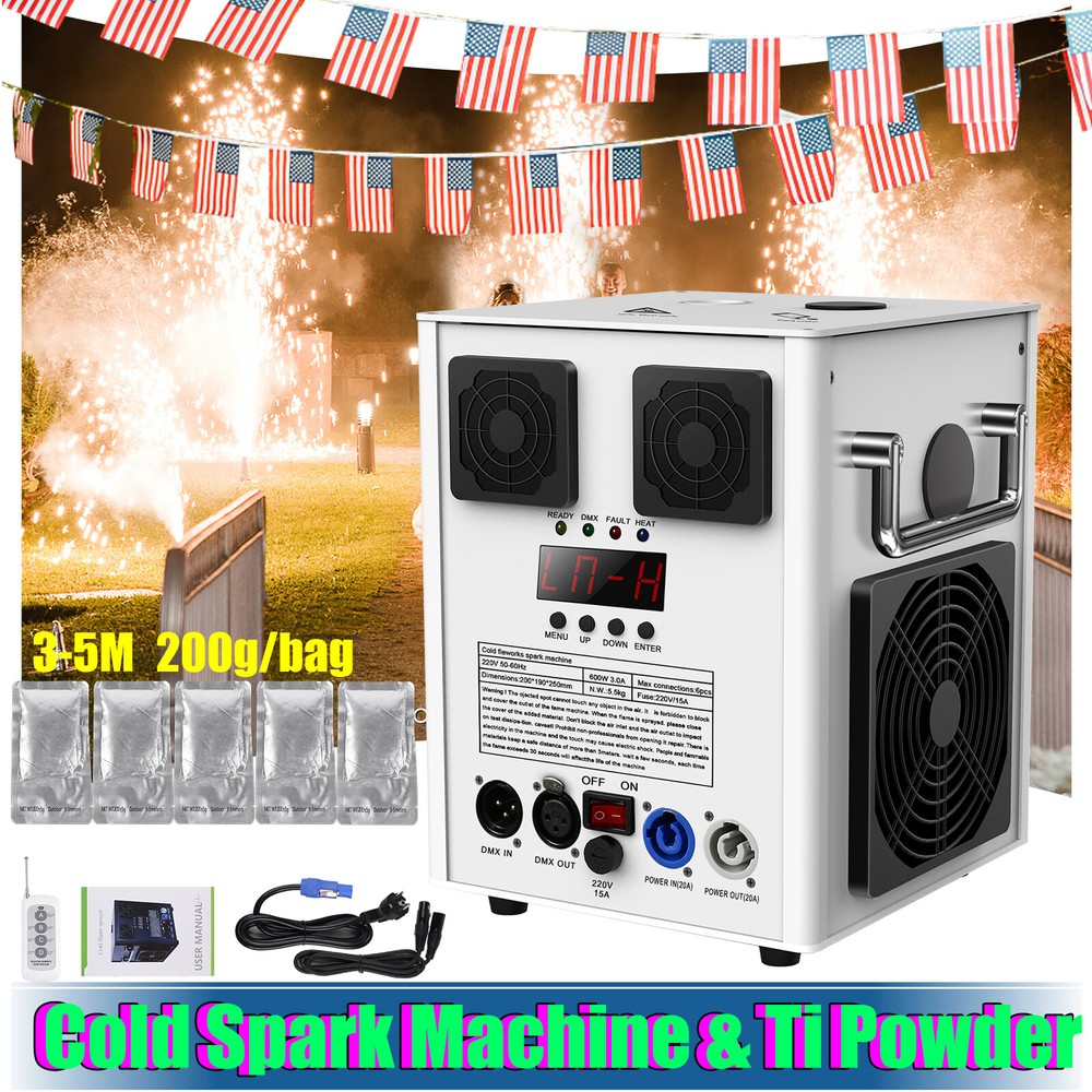 700W Cold Spark Firework Machine DMX Stage Effect Machine Outdoor Wedding