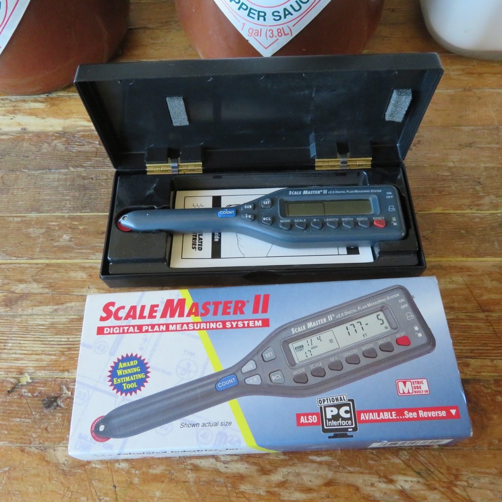 Scale Master II 6025 Digital Plan Measuring System w Case Calculated Industries