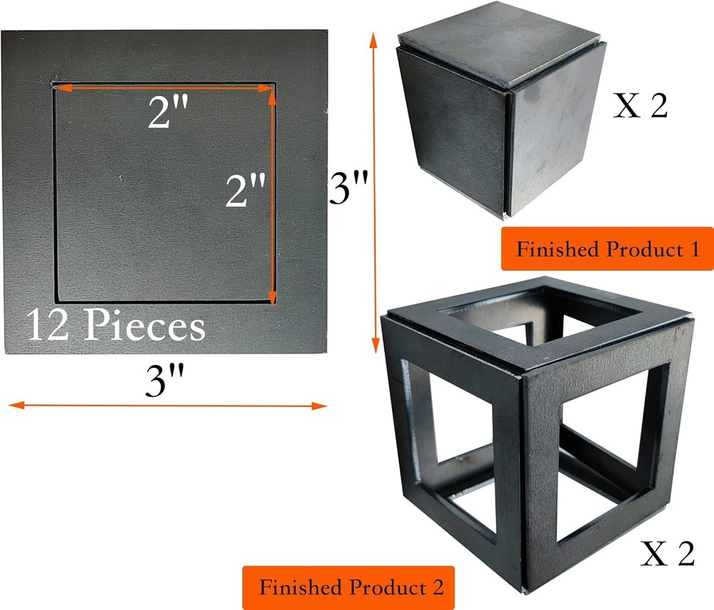Square Steel Plate Practice Set