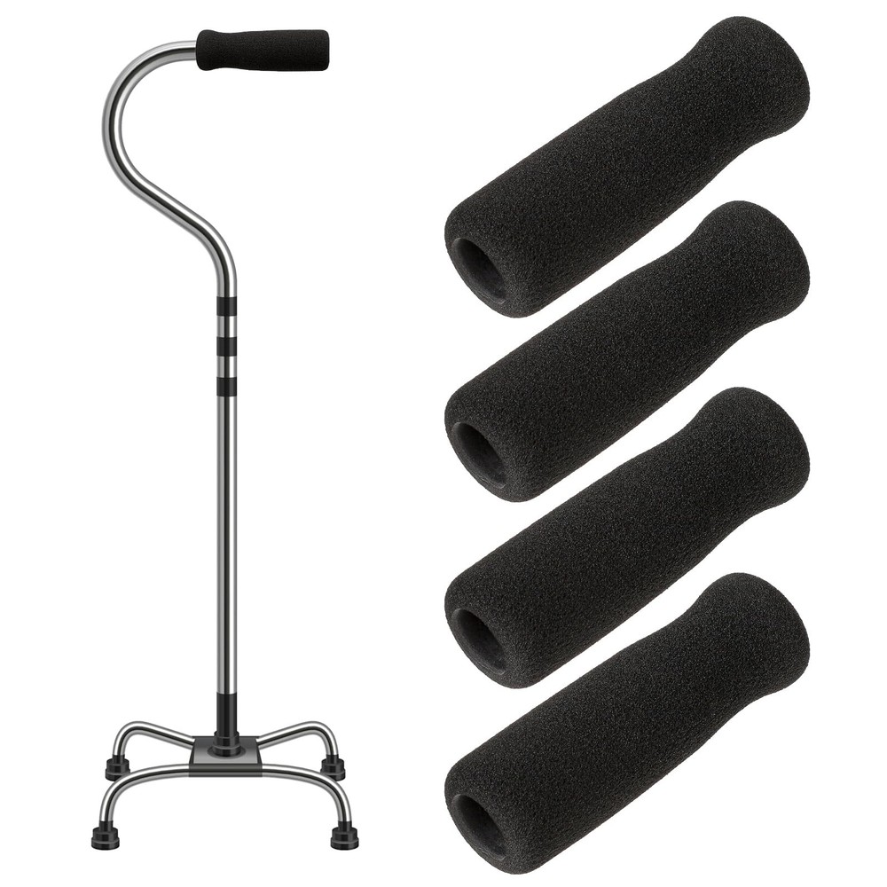 Cane Replacement Hand Grip, Cane Handle Grip, Black Foam
