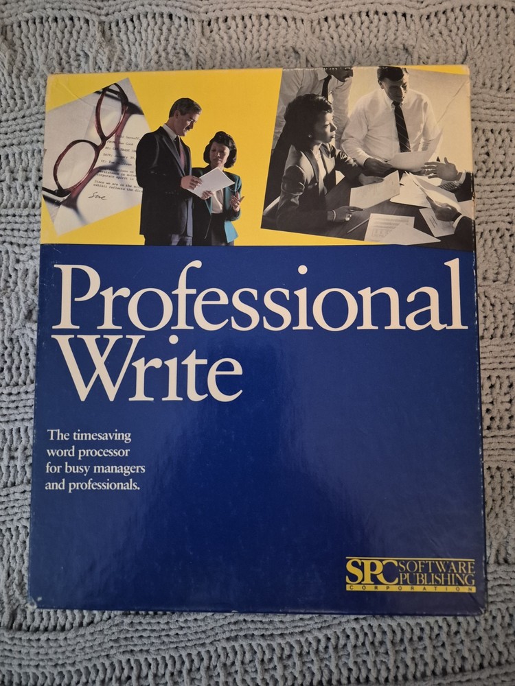 vintage PFS: Professional Write 2.1 word processing software 1989 rare complete