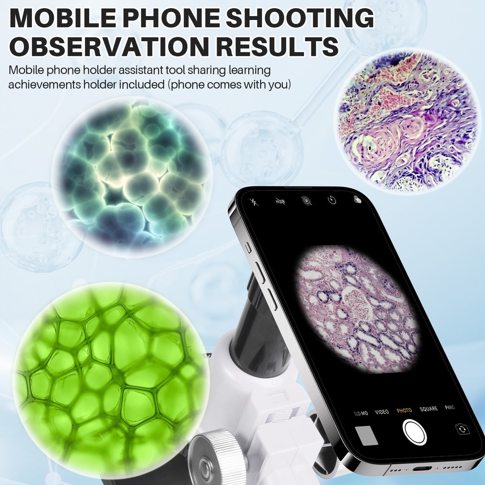 Optical Microscope Kit 1200X Kids Microscope Science Science Experiments Kit