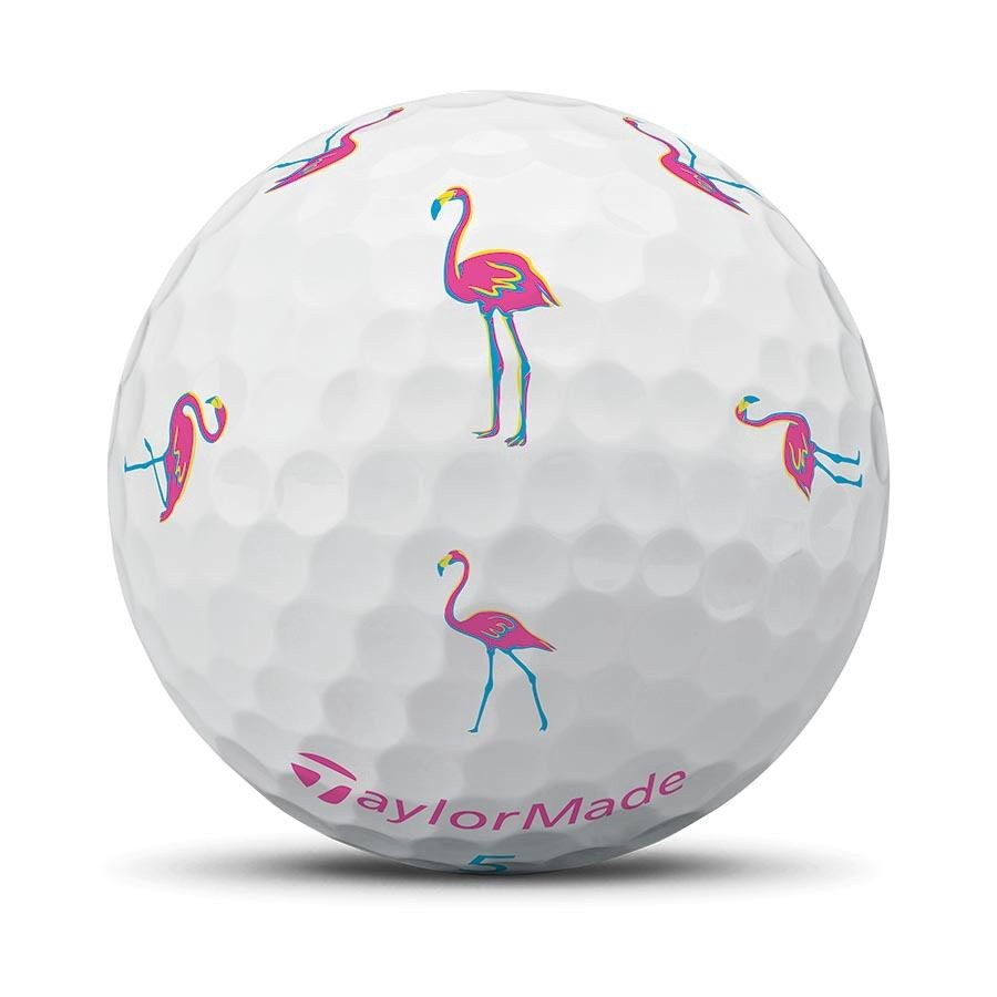 TAYLORMADE TP5 PIX FLAMINGO GOLF BALL DOZEN