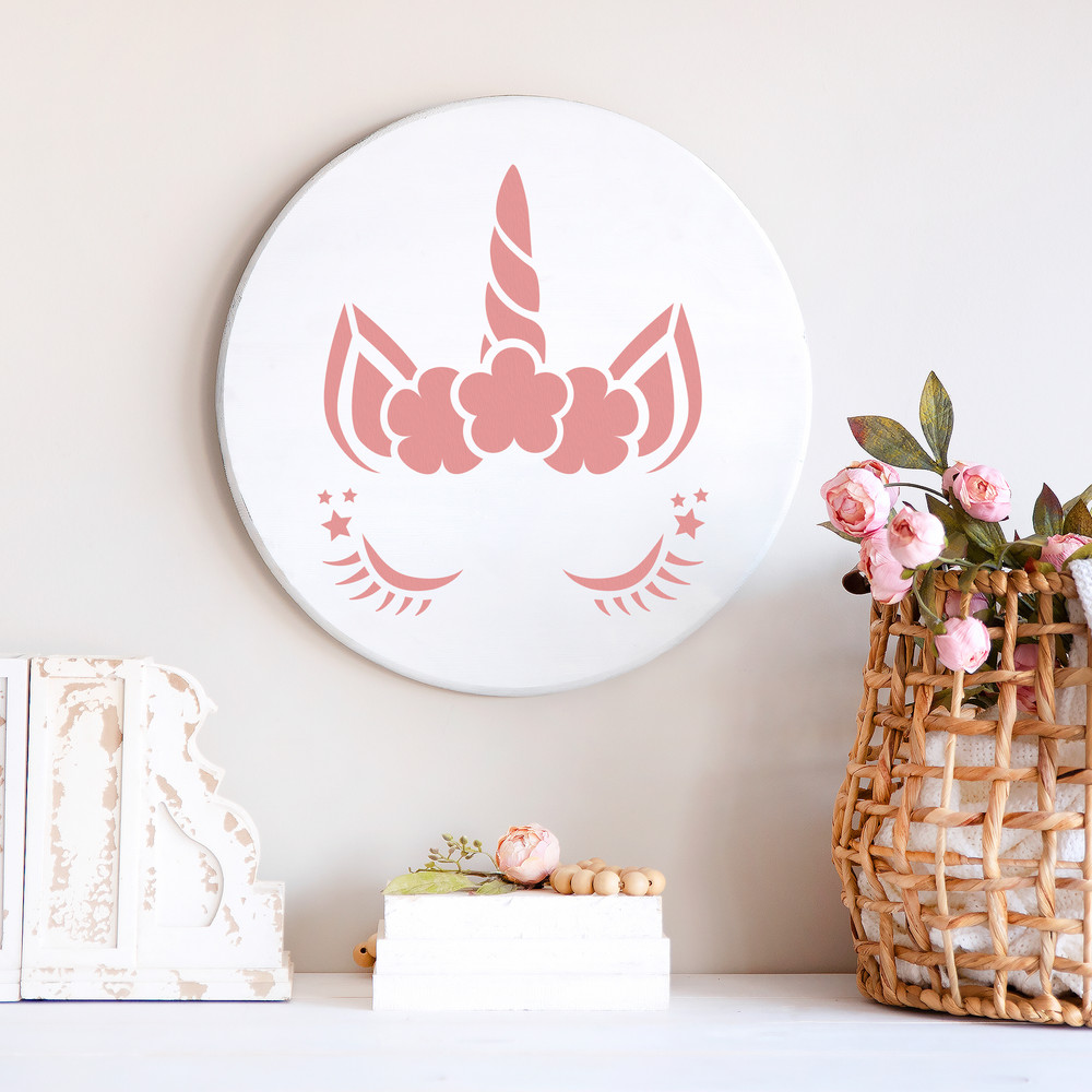 Unicorn Head Stencil - Durable & Reusable Mylar Stencils