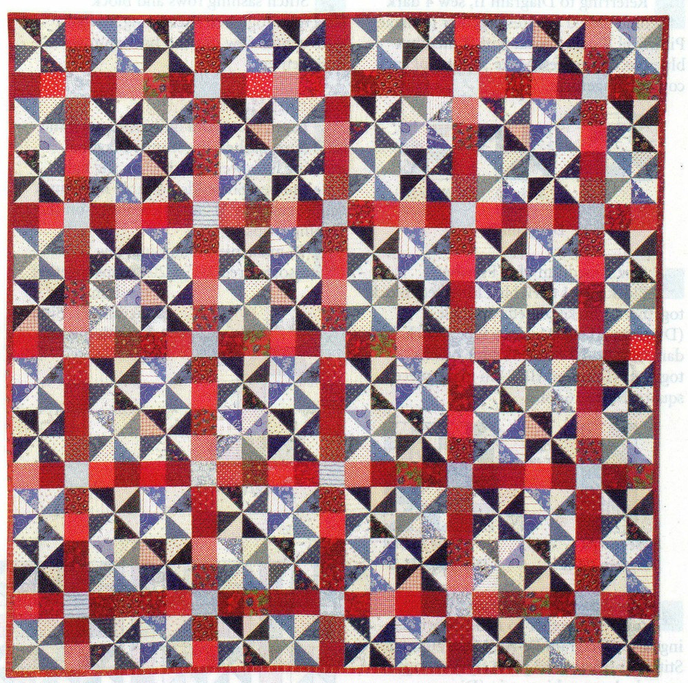 Windswept Quilt Pattern Pieced AW