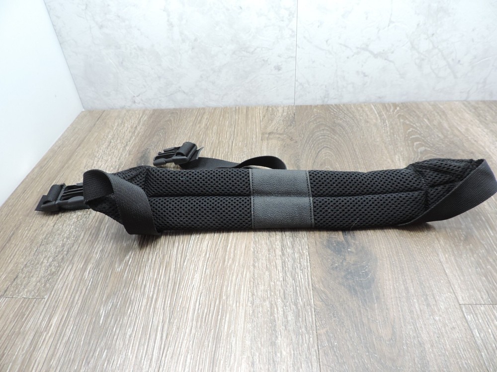 Black Nylon Padded Bag Strap Adjustable 49" Max Length