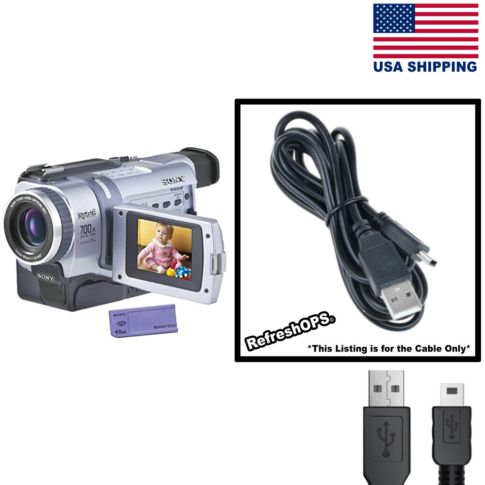 Sony dcrtrv340 Digital8 Handheld Camera USB Cable Transfer Cord Replacement