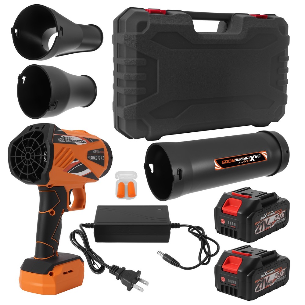 maXpeedingrods 550CFM Cordless Leaf Blower 2 Battery Variable Speed Lightweight