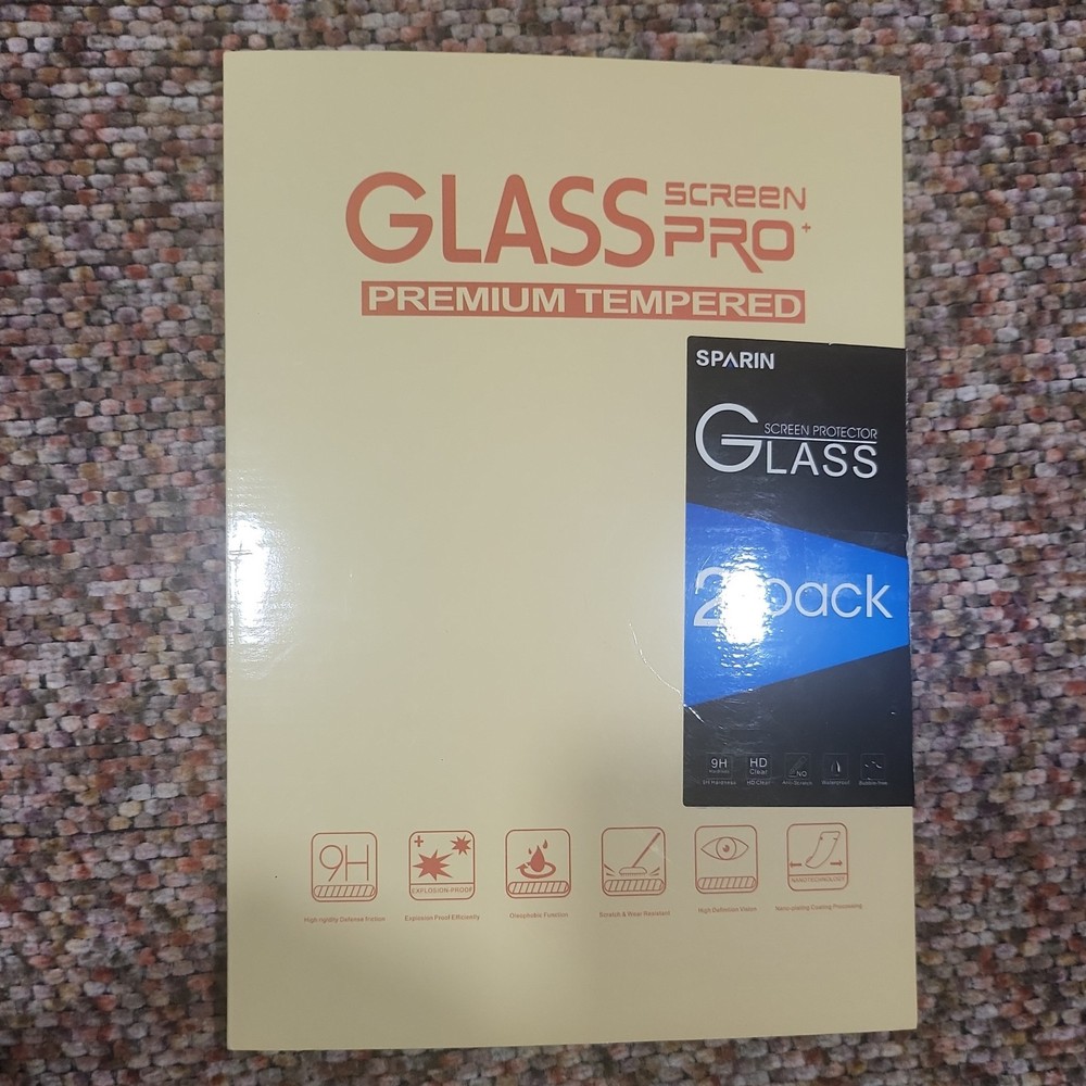 Sparin Tempered Glass Screen Protector 2 Pack Clear, Explosion Proof, Oleophobic
