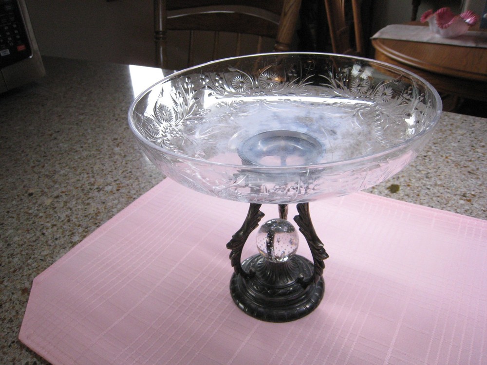 Pairpoint silverplate- compote 1880,s C1441 Beautiful!