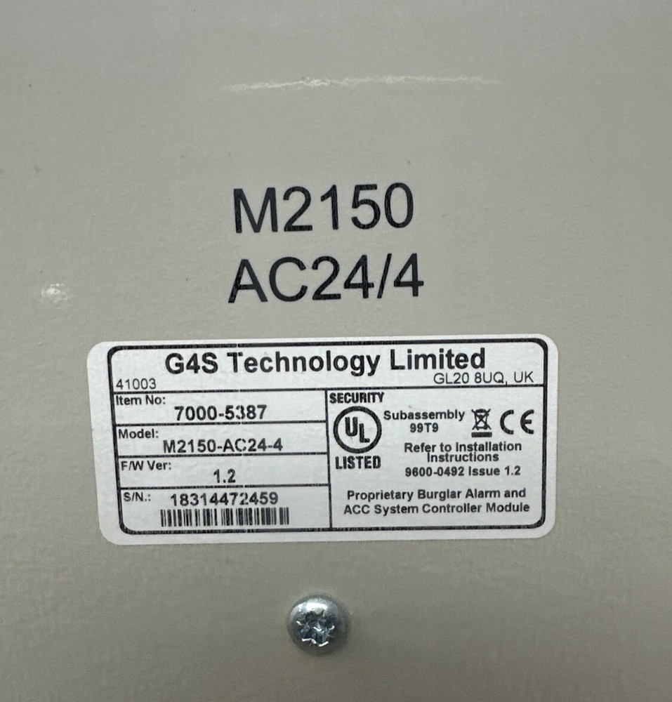 Amag Symmetry M2150-AC24/4 G4S Technology Multinode Controller Module Board