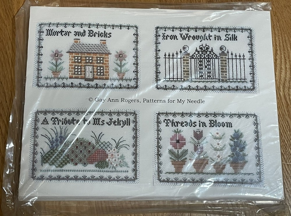 Gay Ann Rogers Patterns for my Needle needlepoint pattern with some threads