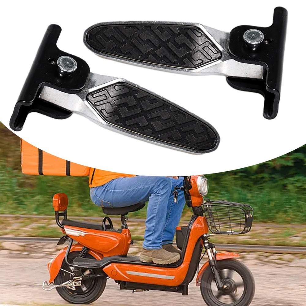 Scooter Front Footrests with Practical Foldable Design Easy Storage Use