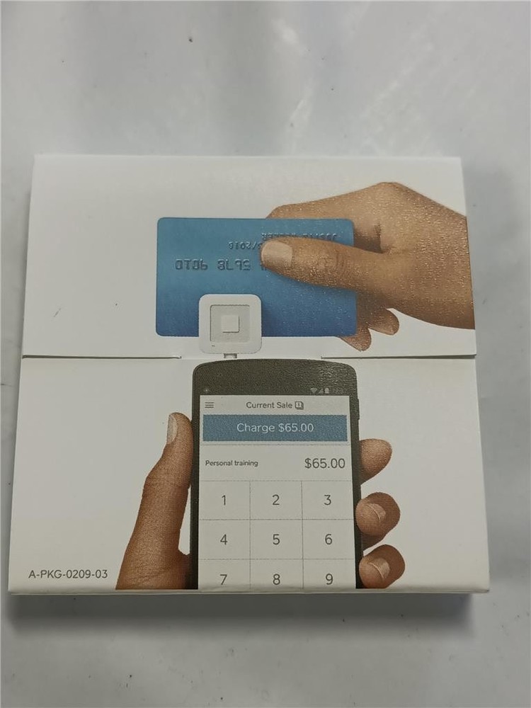 Square Credit Debit Card Reader 3.5mm Headphone Aux Jack White iPhone Android