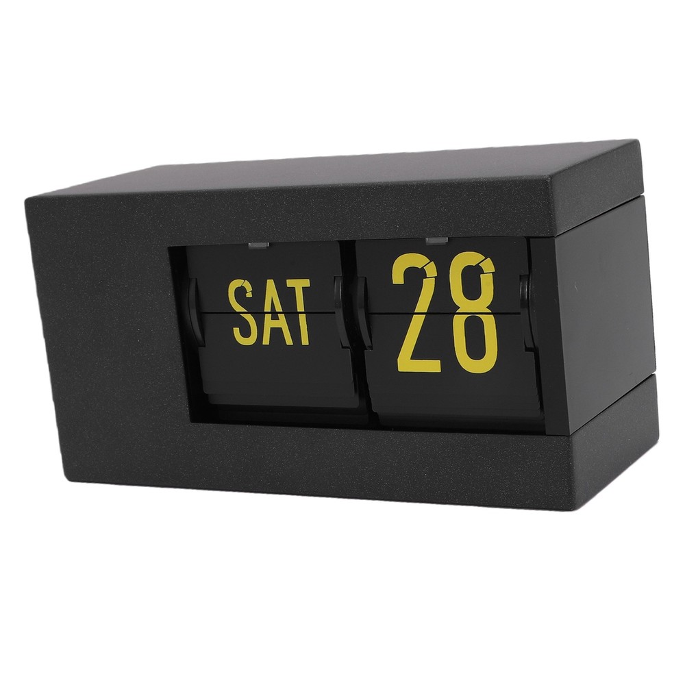 Automatic Calendar Flip Clock With LED Display For Home Office Decor
